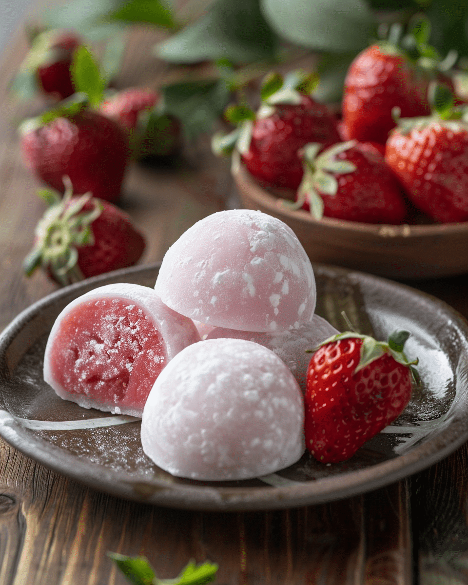 Strawberry Cheesecake Mochi