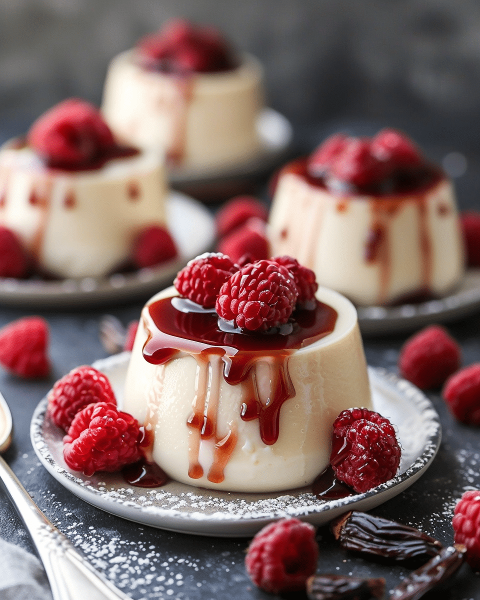 Burnt Honey Vanilla Bean Panna Cotta Recipe