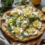 Burrata Potato Pizza with Peppery Lemon Arugula