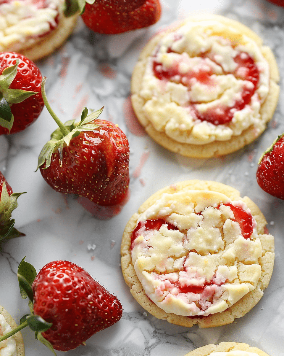 Strawberry Cheesecake Cookies