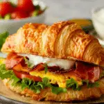 BLT Croissant Breakfast Sandwich Recipe