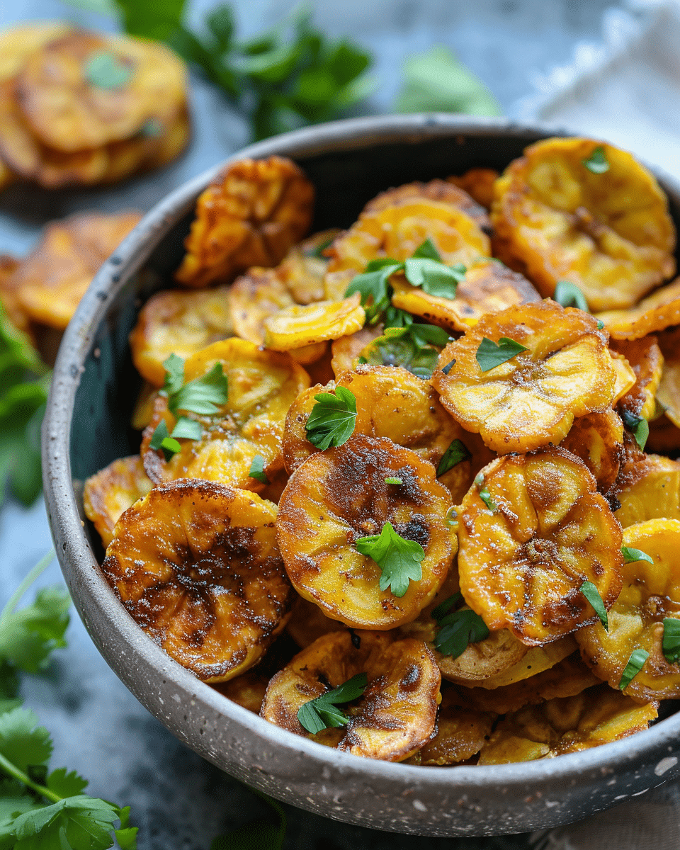 Crispy Plantain Chips in the Air Fryer