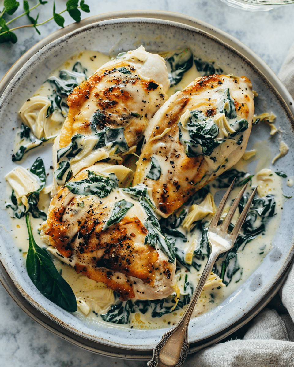 Spinach Artichoke Chicken