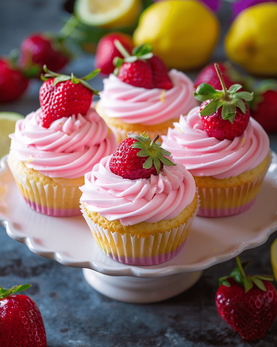 Strawberry Lemon Cupcakes