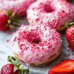 Air Fryer Strawberry Donuts