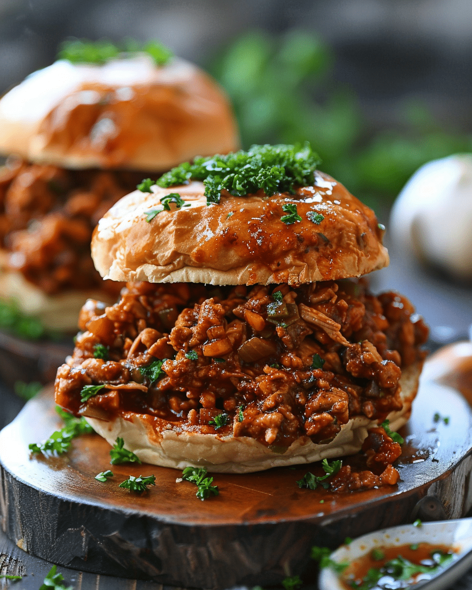 Honey Garlic Chicken Sloppy Joes