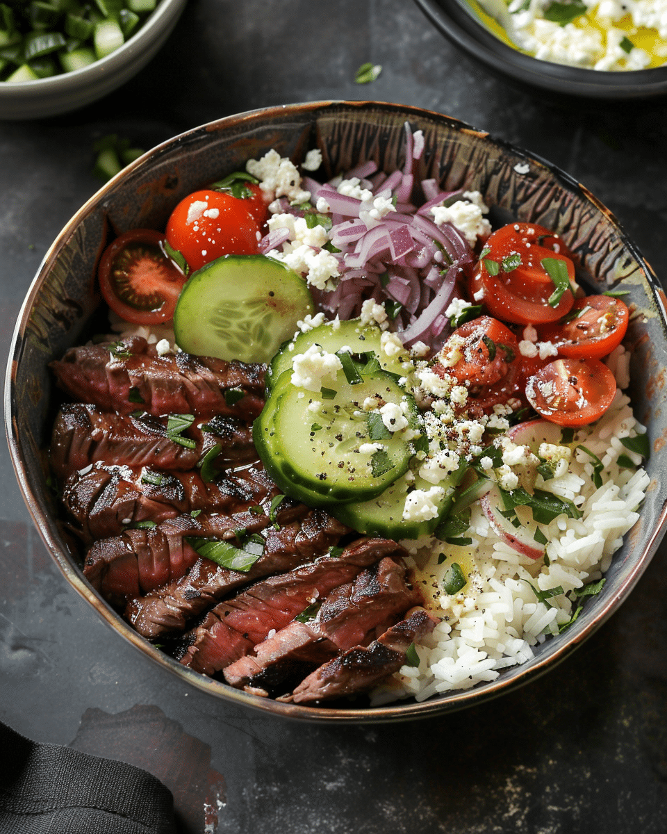 Mediterranean Steak Bowls