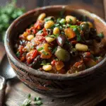 Sicilian Caponata with Pine Nuts and Green Olives Recipe