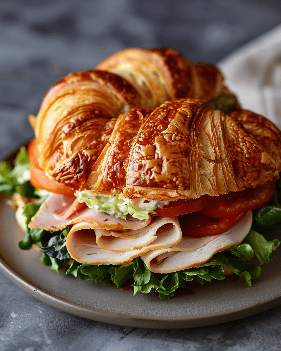 Turkey Croissant Sandwich Recipe
