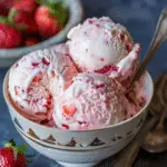 No Churn Strawberry Shortcake Ice Cream