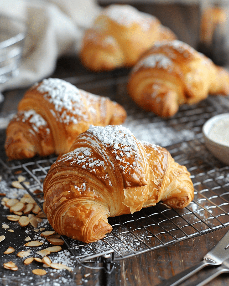 Rice Paper Almond Croissants