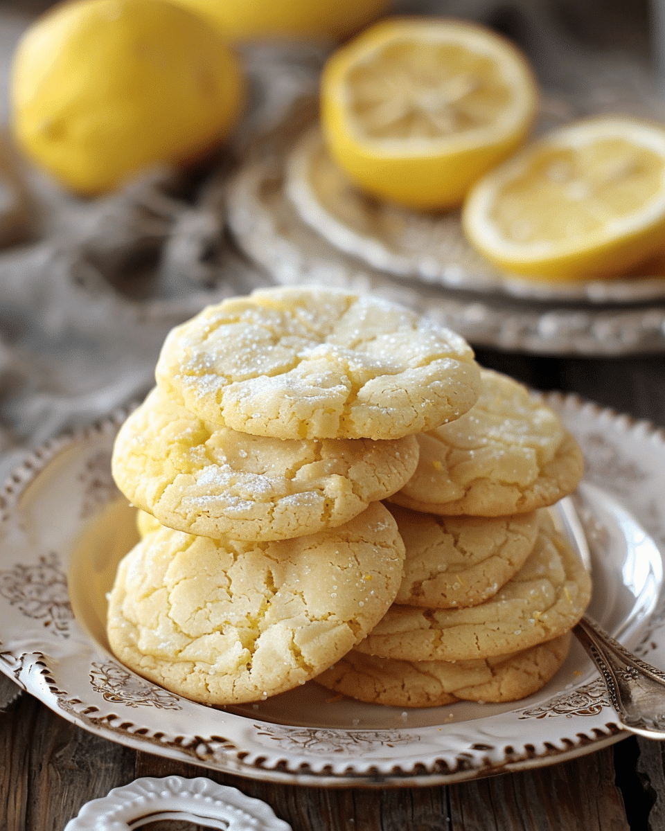Soft and Chewy Lemon Cookies