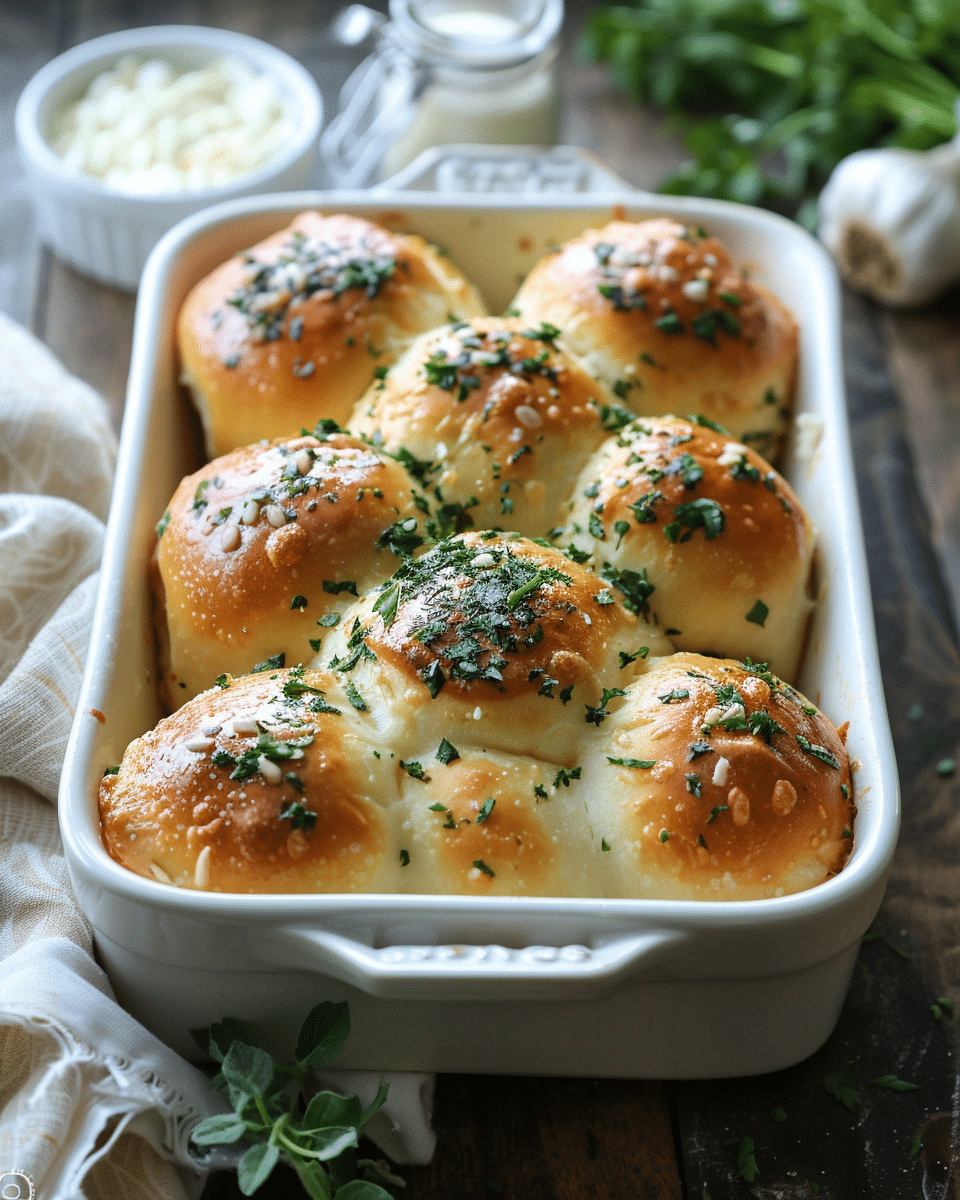 Garlic Dinner Rolls