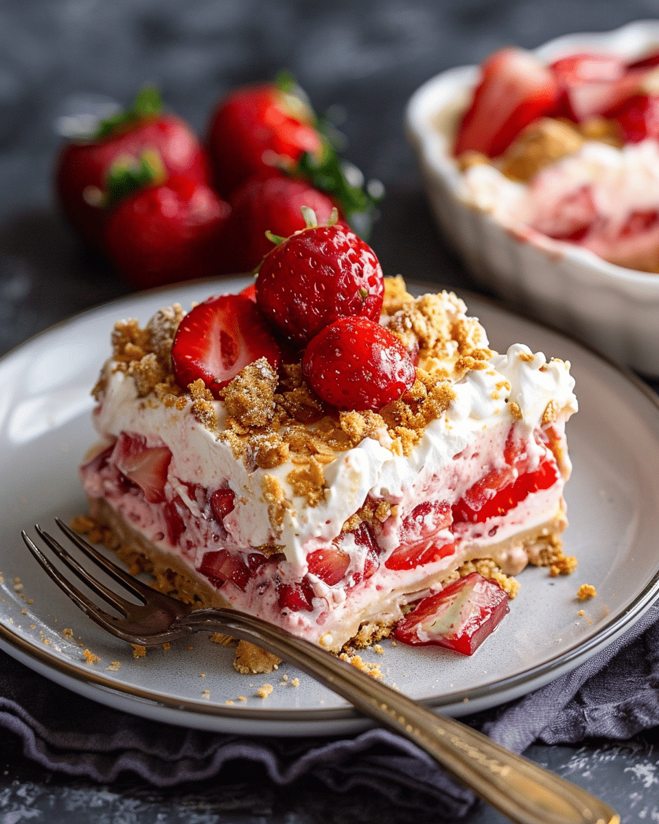 Strawberry Cheesecake Lasagna