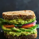 Vegan Hummus Avocado Sandwich Recipe