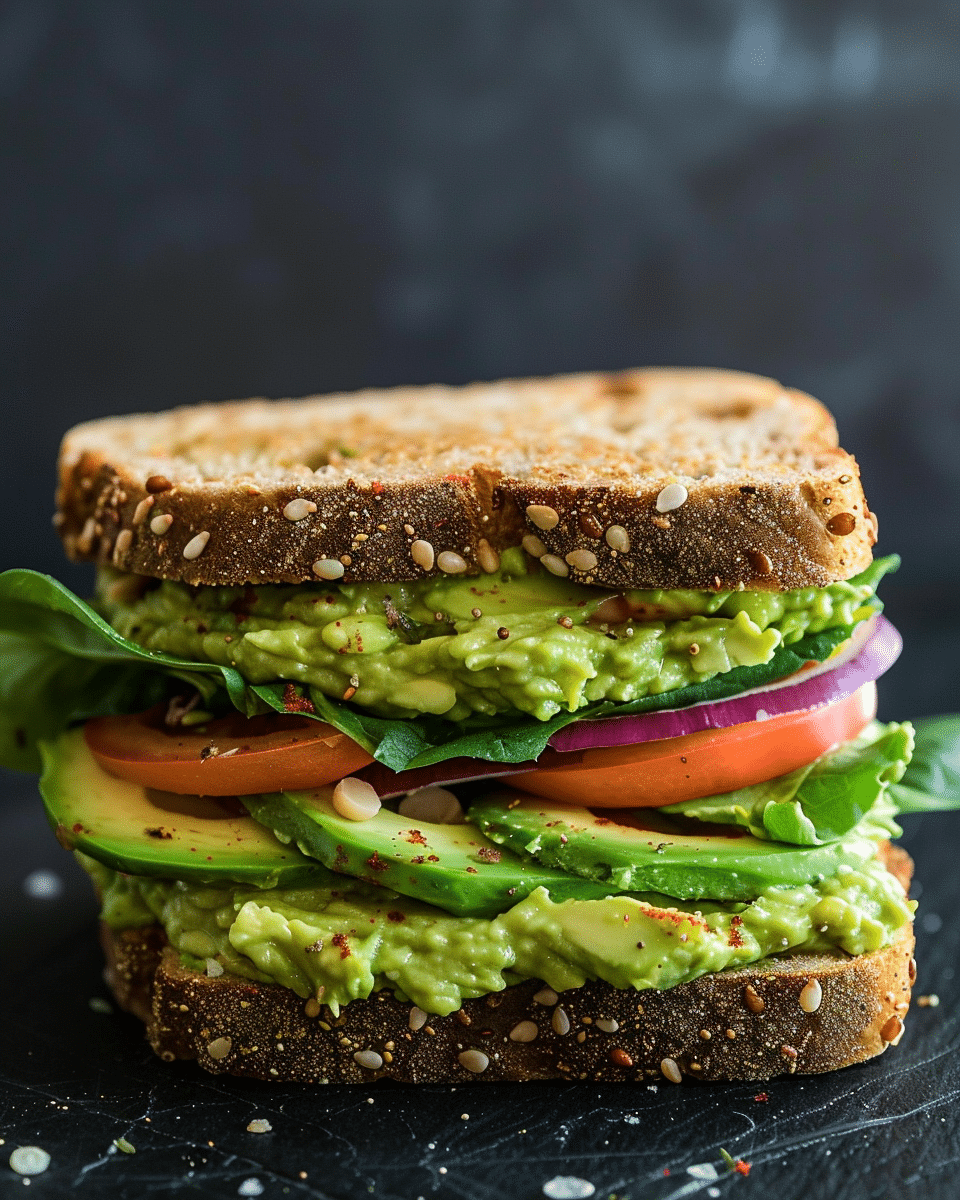 Vegan Hummus Avocado Sandwich Recipe