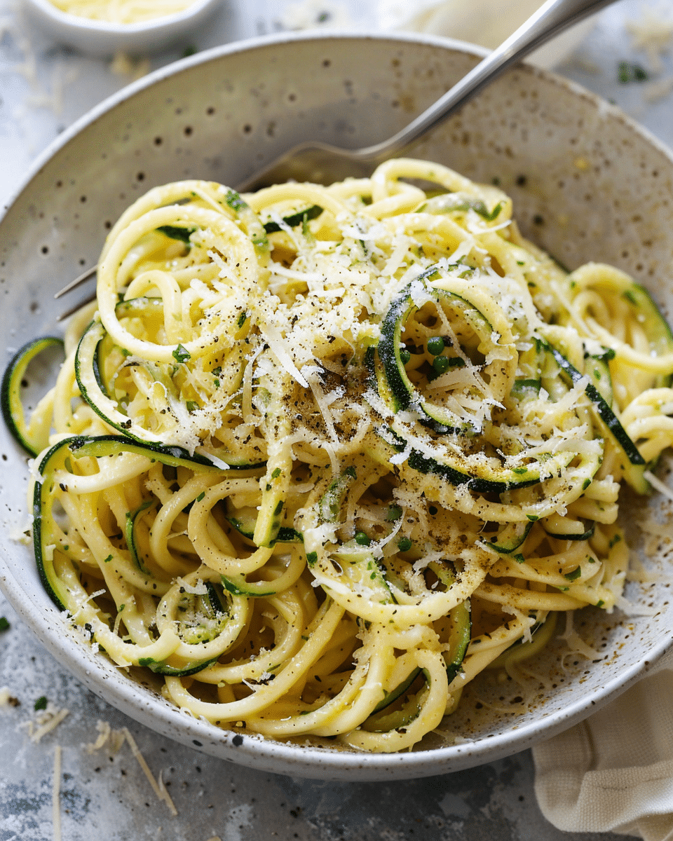 Zucchini Cacio e Pepe with Brown Butter Recipe