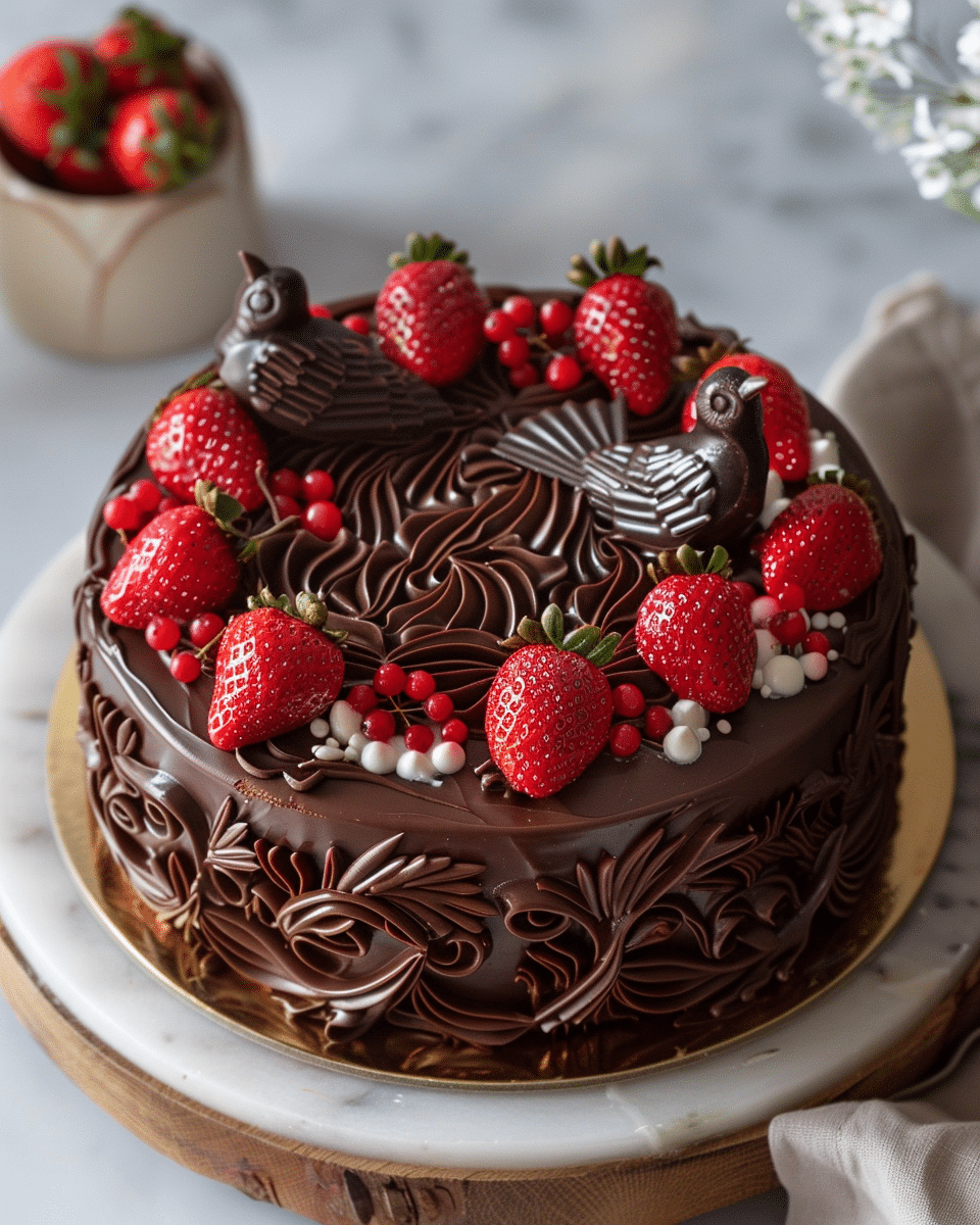 Chocolate Strawberry Birds