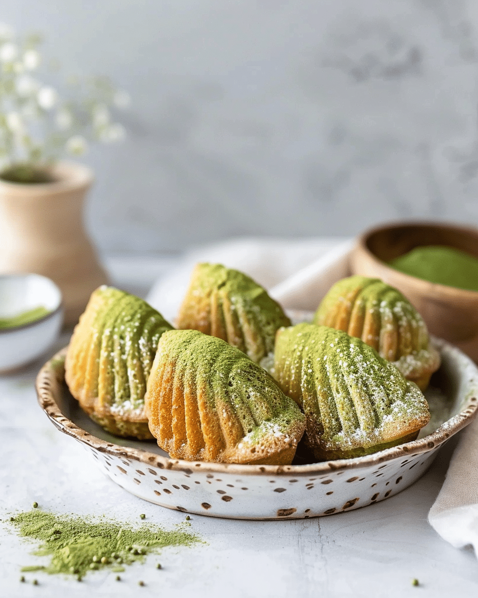 Matcha Madeleines