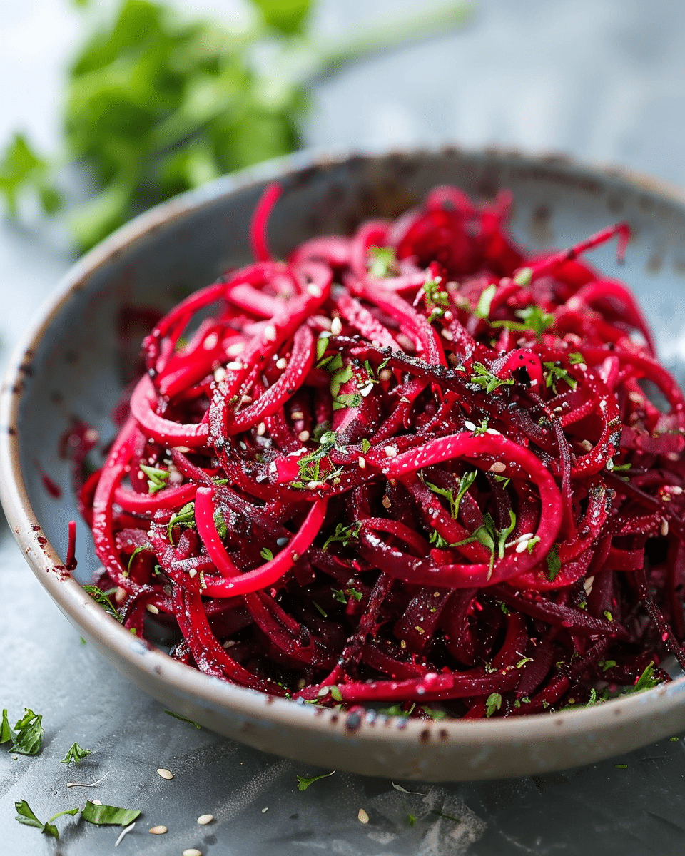 Air Fryer Roasted Spiralized Beets Recipe