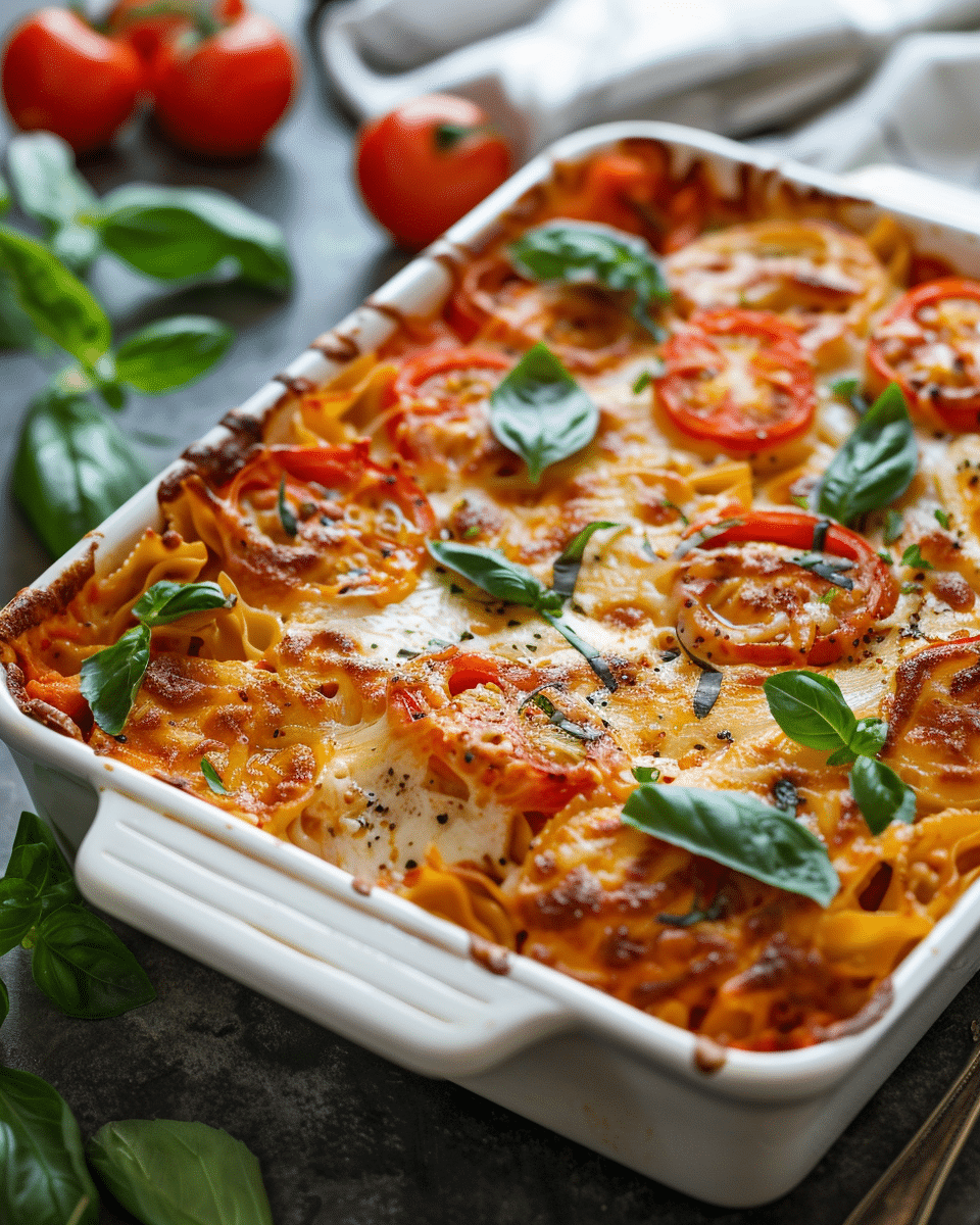 Caprese Pasta Bake Recipe