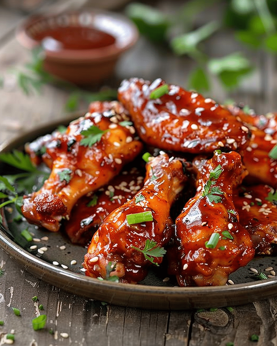 Honey Sriracha Chicken Wings