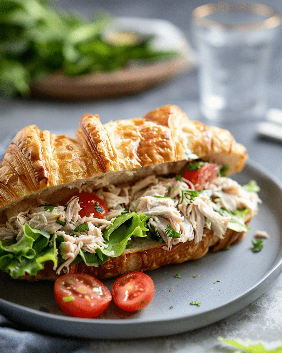 Tuna Croissant Sandwich Recipe
