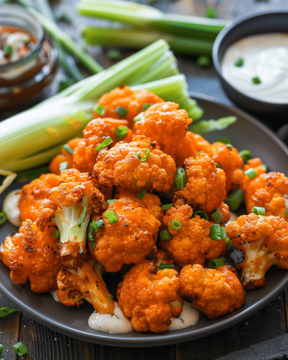 Air Fryer Buffalo Cauliflower Wings Recipe