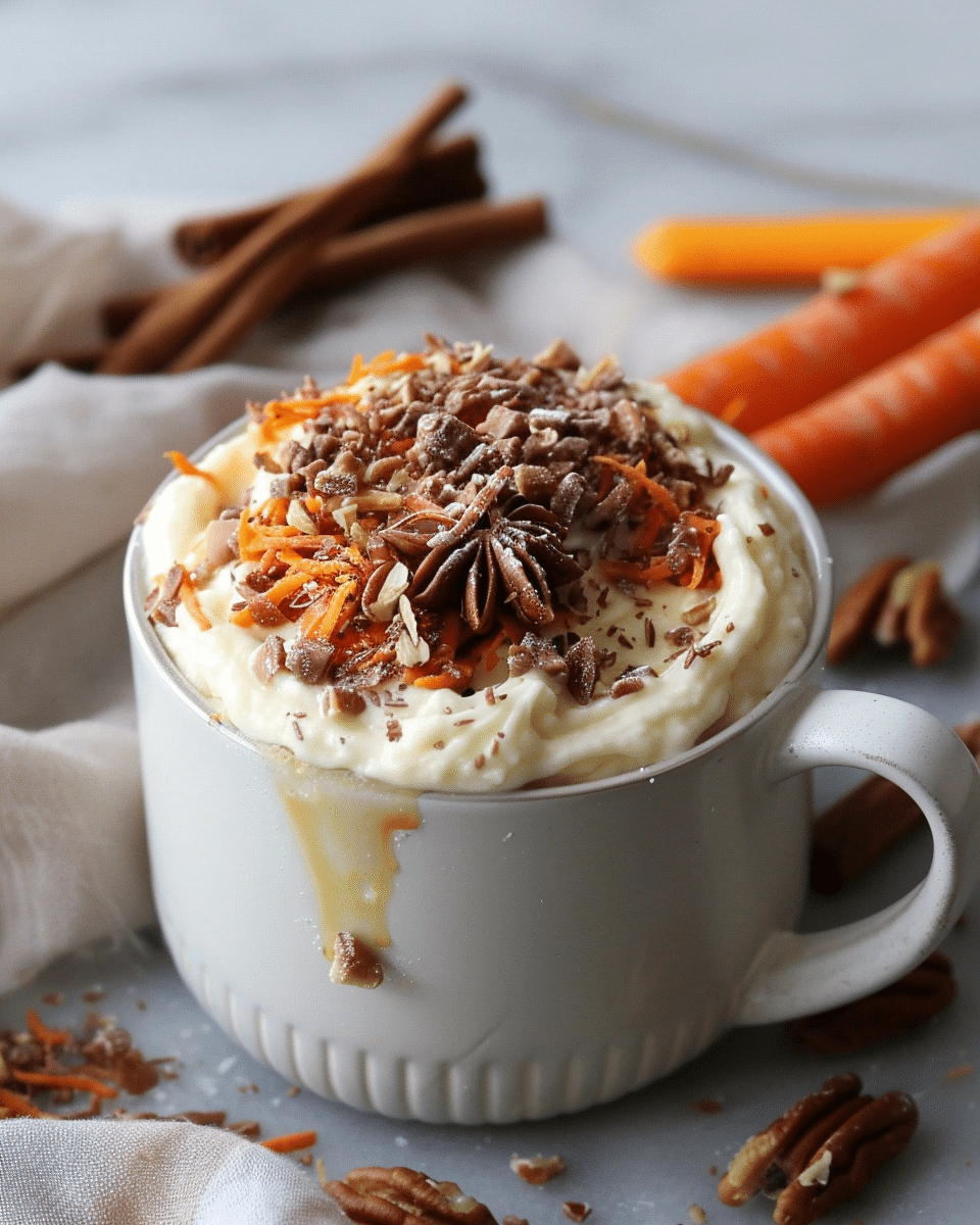 3 Minute Carrot Cake in a Mug