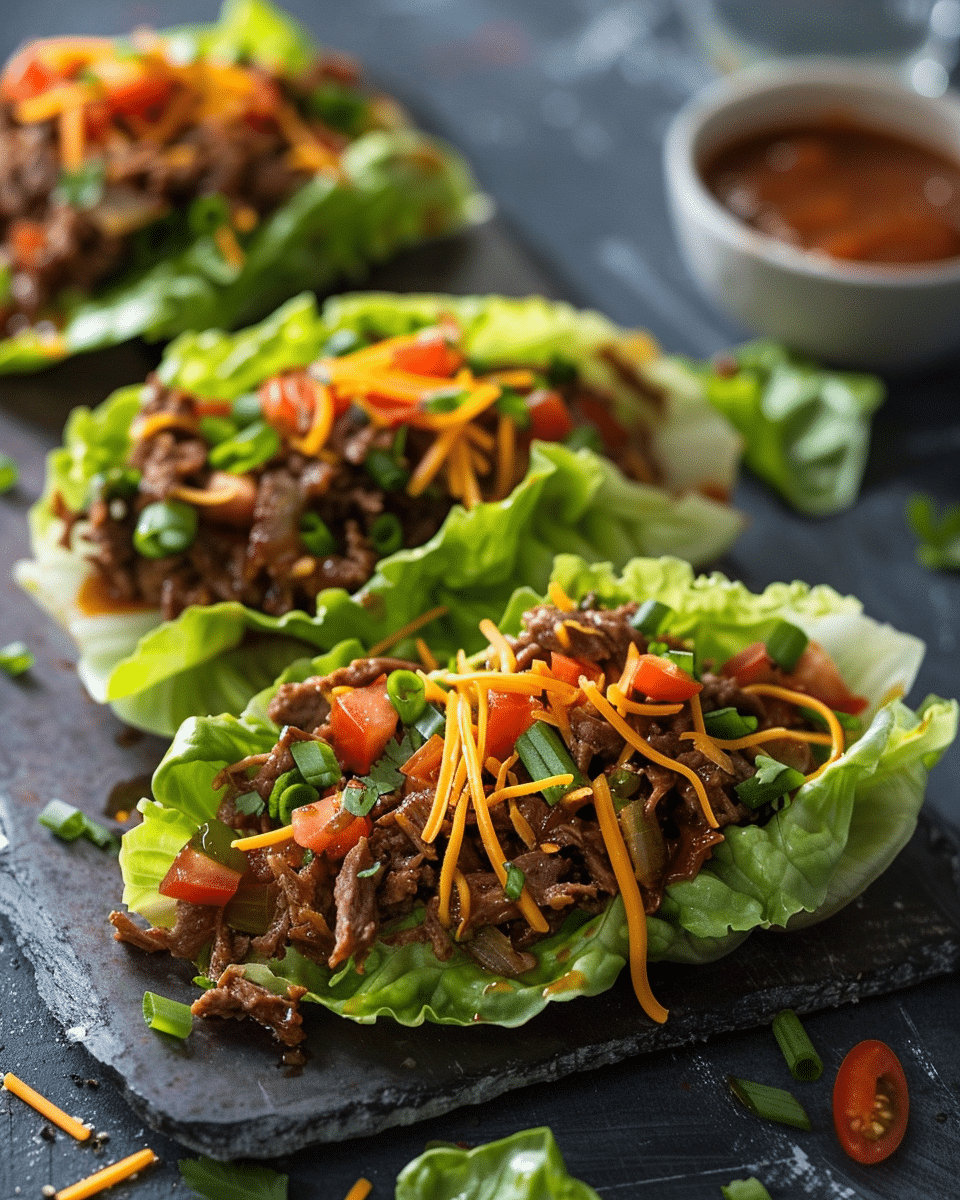 Barbacoa Beef Lettuce Wraps