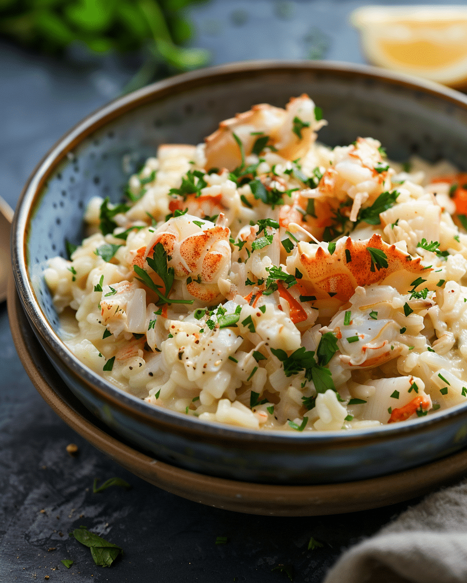 Creamy Crab Risotto Recipe