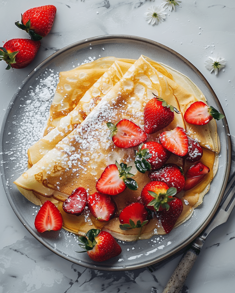 Strawberry Crêpes