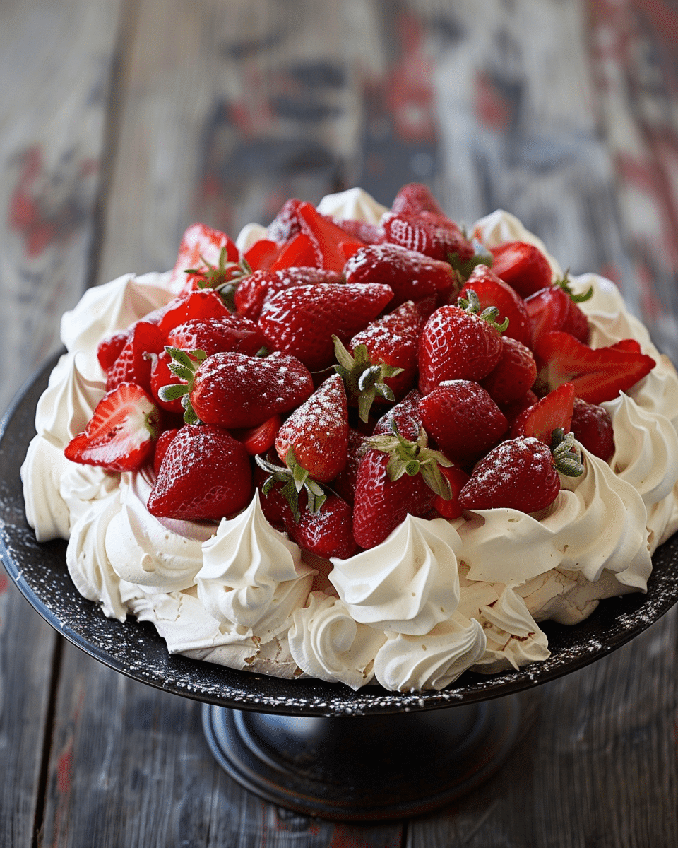 Strawberry Pavlova