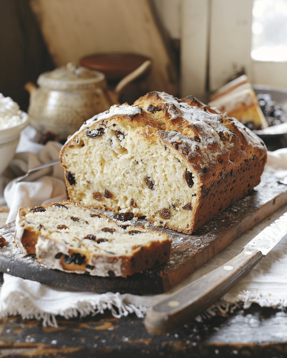 Irish Soda Bread with Buttermilk and Raisins