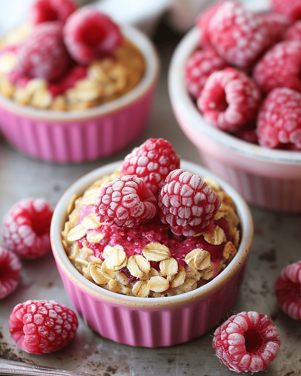 Raspberry Baked Oatmeal Cups Recipe