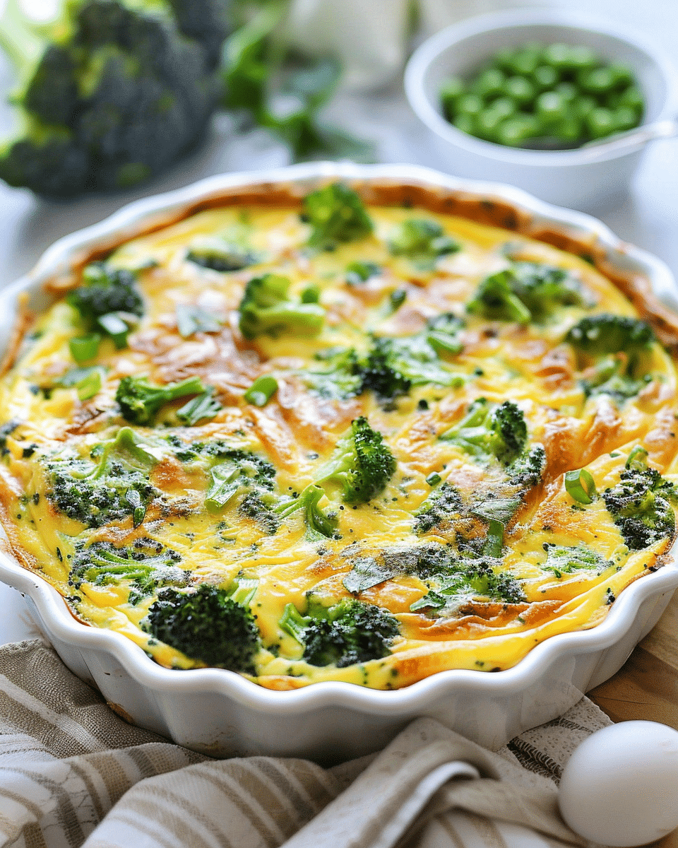 Crustless Broccoli Quiche