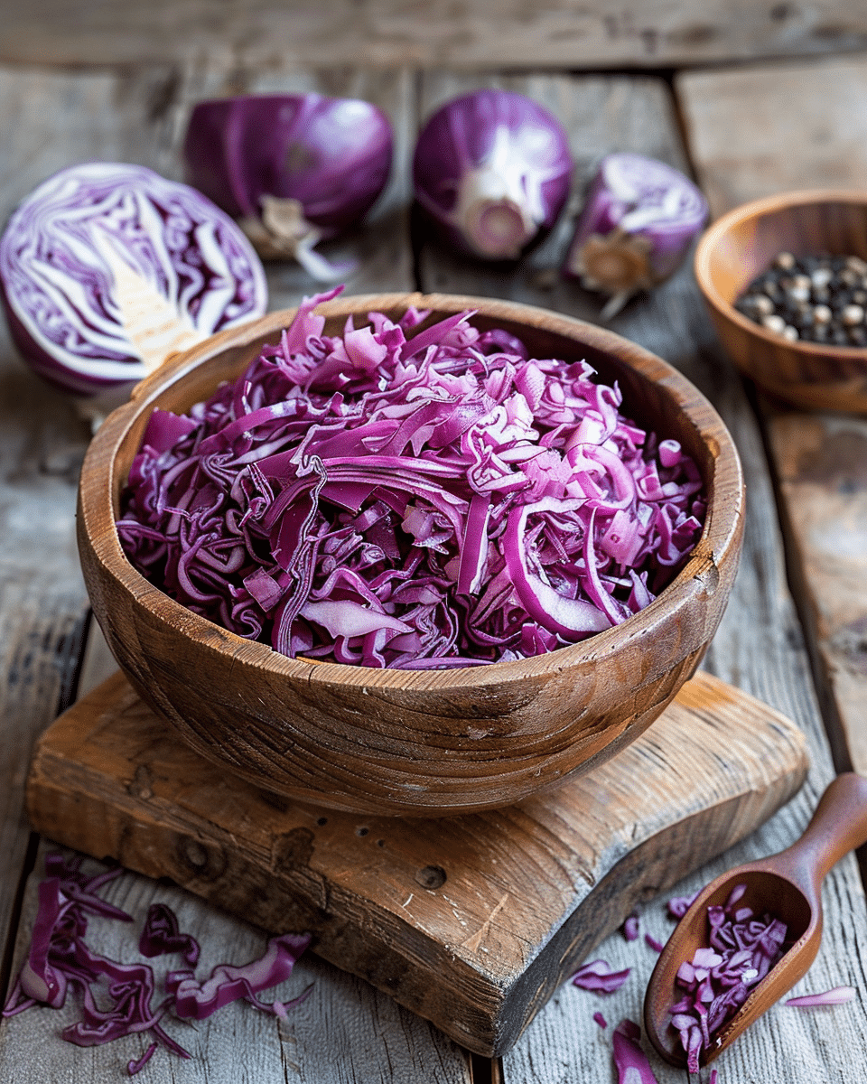 Red Cabbage Sauerkraut