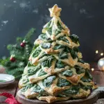 Spinach Puff Pastry Christmas Tree