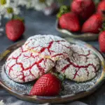 Strawberry Crinkle Cookies Recipe