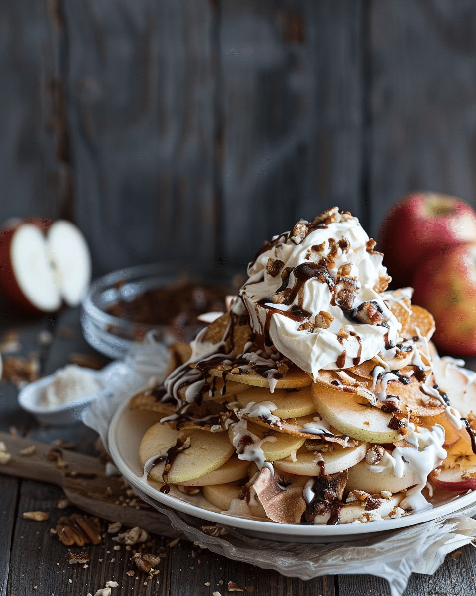Apple Nachos with Caramel Recipe