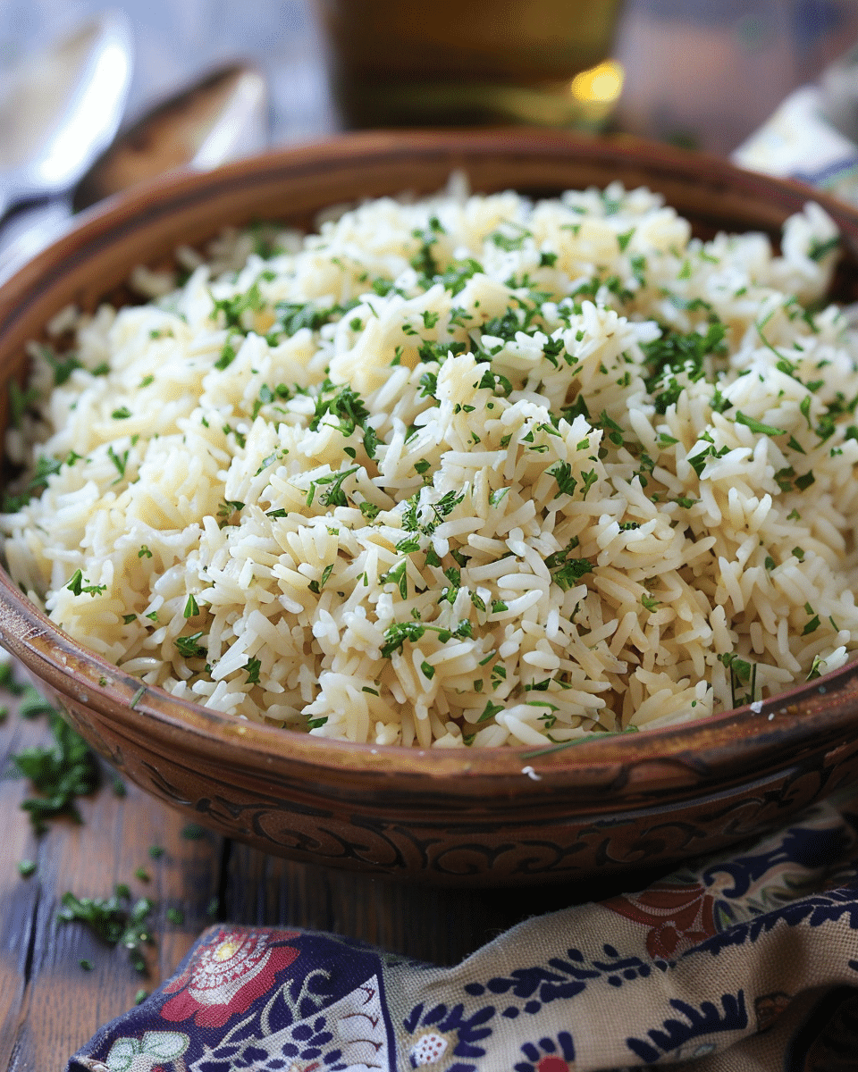 Greek Rice Pilaf (Kritharaki Me Rize)