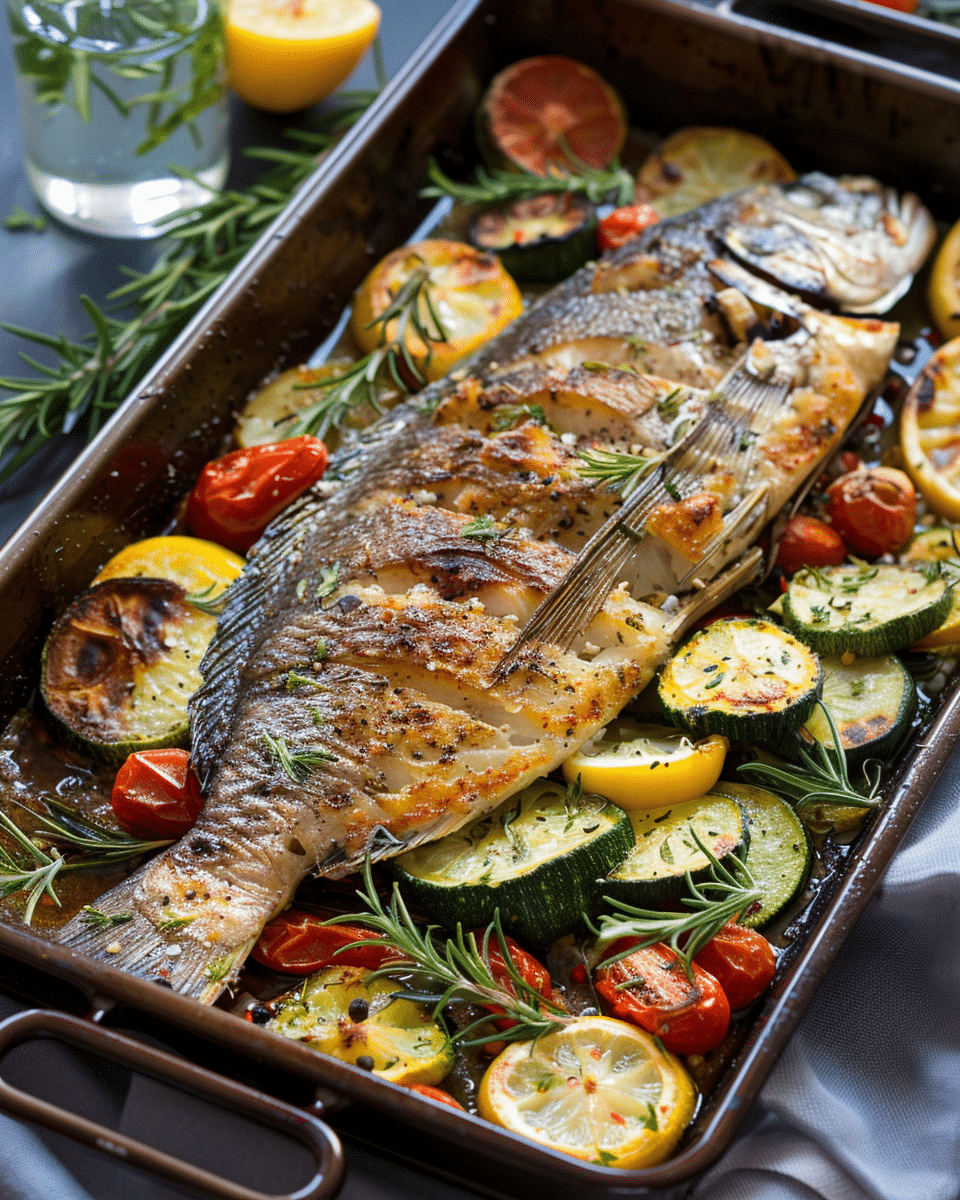 Oven Baked Fish and Vegetables