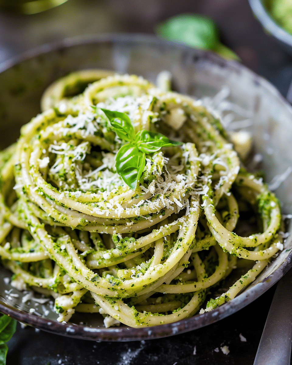 Goat Cheese Pesto Pasta
