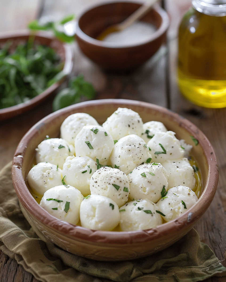 Marinated Mozzarella Balls