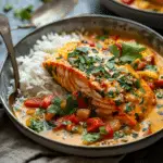 Salmon with Coconut Curry Recipe
