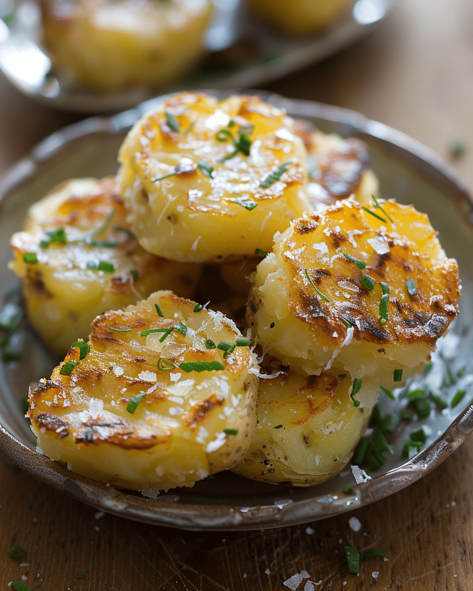 Salt and Vinegar Smashed Potatoes Recipe