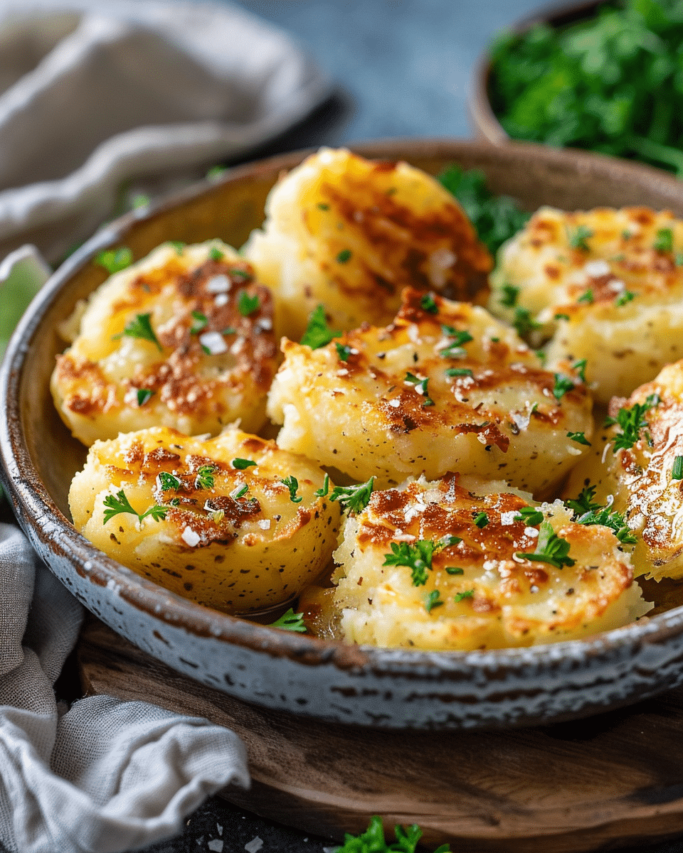 Salt and Vinegar Smashed Potatoes