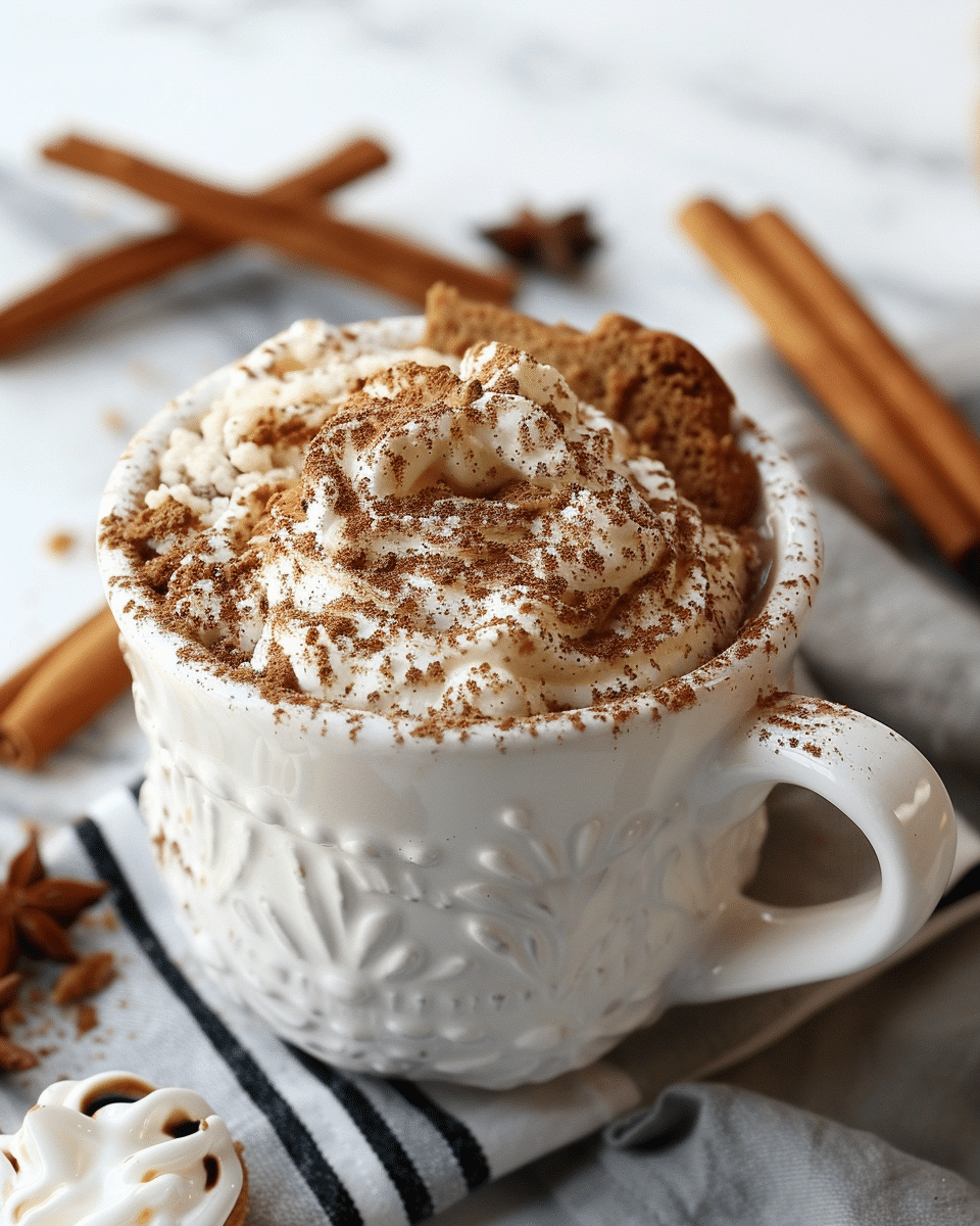 2 Minute Gingerbread Mug Cake