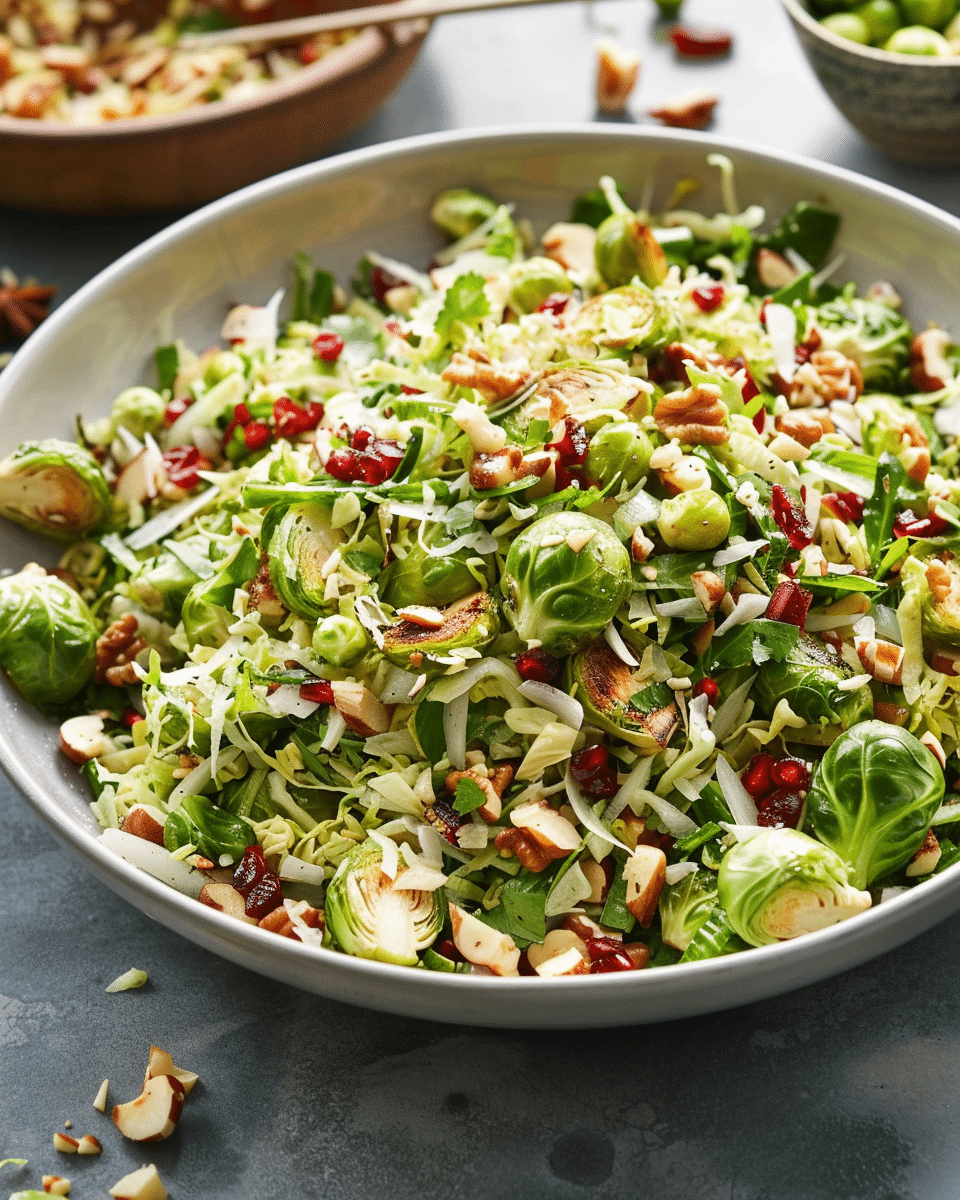 Shaved Brussels Sprouts Salad
