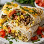 Air Fryer Breakfast Burritos
